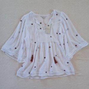 SALE! Lucky brand ♡ peasant tassel top